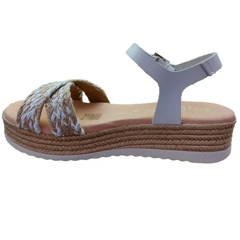 Sandalia Niña Blanco Combi Oh My Sandals 53100