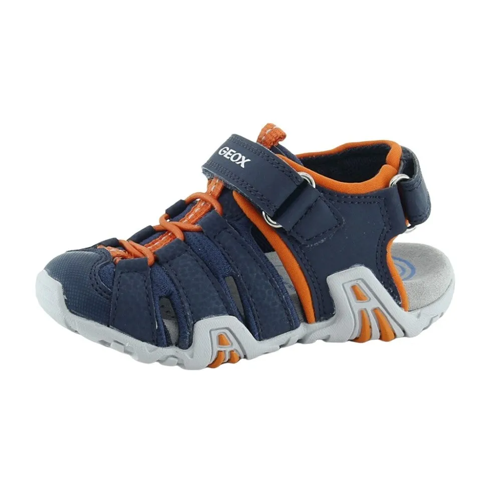 Sandalias Geox Kraze Azul-Naranja