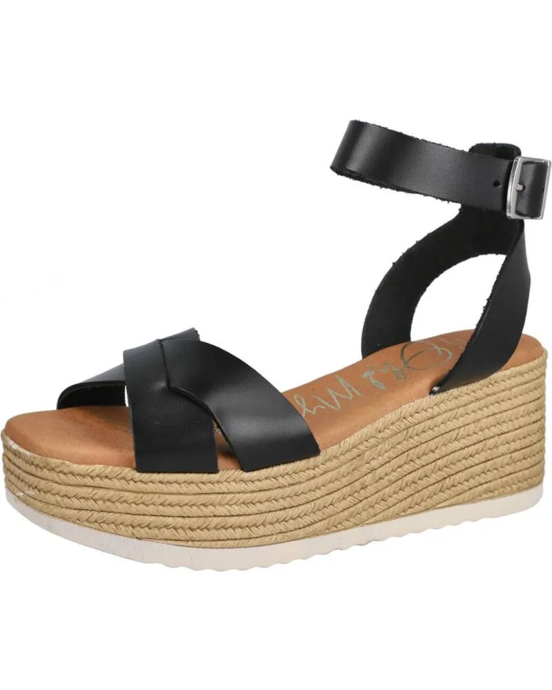 Sandalias OH MY SANDALS  de Mujer 5445 SANDALIAS DE CUNA CORRIDA DE MUJER  NEGRO