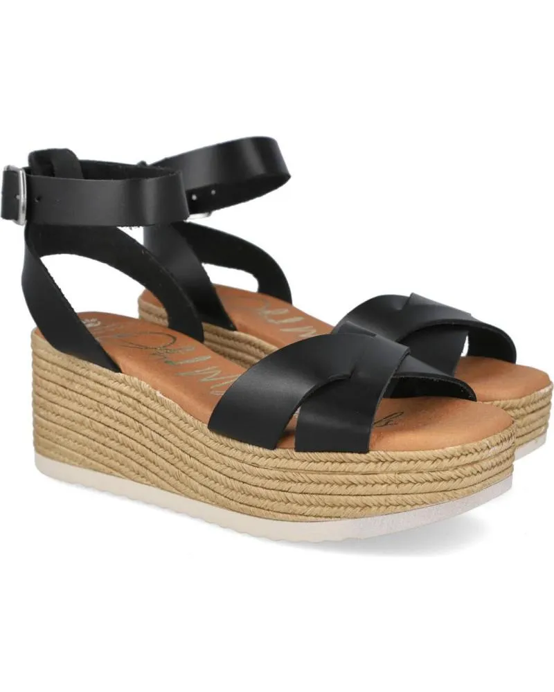 Sandalias OH MY SANDALS  de Mujer 5445 SANDALIAS DE CUNA CORRIDA DE MUJER  NEGRO