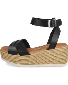 Sandalias OH MY SANDALS  de Mujer 5445 SANDALIAS DE CUNA CORRIDA DE MUJER  NEGRO