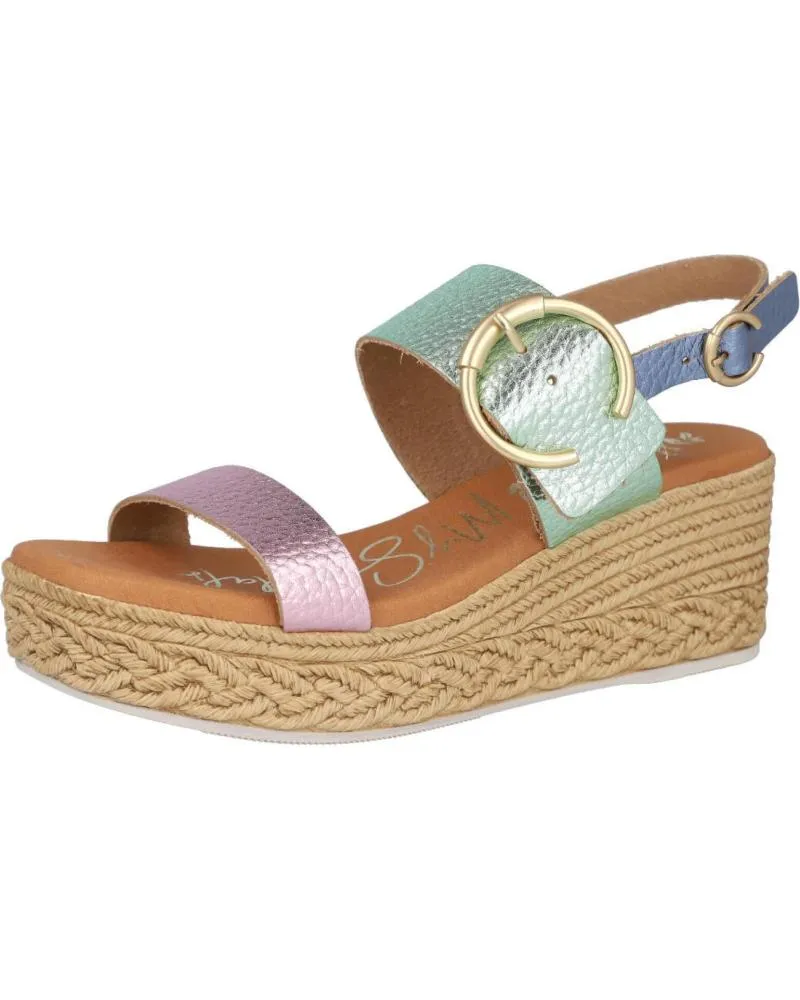 Sandalias OH MY SANDALS  de Mujer 5455 SANDALIAS DE CUNA CORRIDA DE MUJER  DOYA BLUE COMBINADO