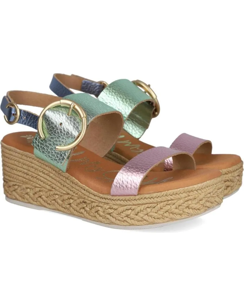 Sandalias OH MY SANDALS  de Mujer 5455 SANDALIAS DE CUNA CORRIDA DE MUJER  DOYA BLUE COMBINADO