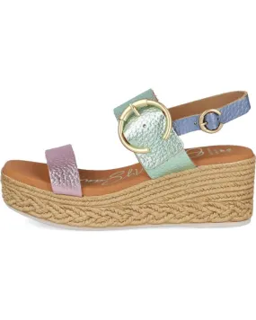 Sandalias OH MY SANDALS  de Mujer 5455 SANDALIAS DE CUNA CORRIDA DE MUJER  DOYA BLUE COMBINADO