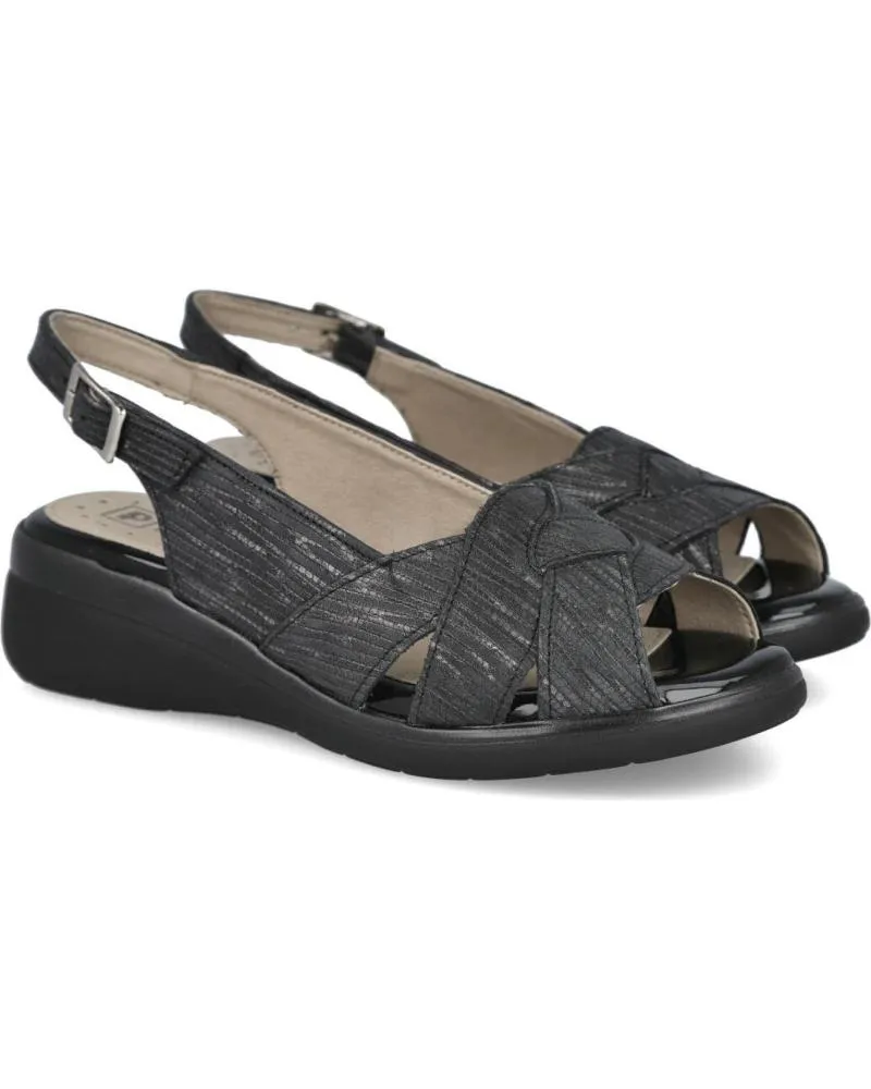 Sandalias PITILLOS  de Mujer 5590 SANDALIAS DE CUNA MUJER  NEGRO