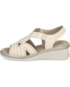 Sandalias PITILLOS  de Mujer 5683 SANDALIAS DE CUNA MEDIA MUJER  CREMA