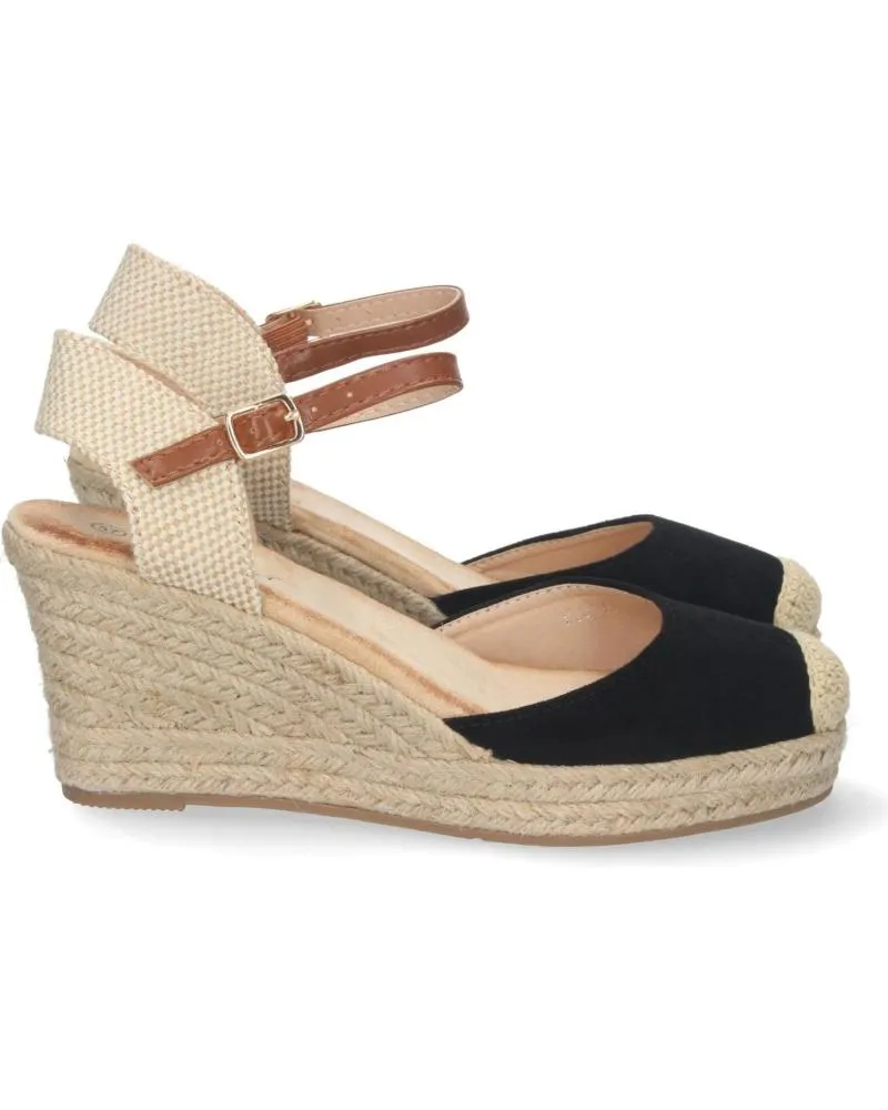 Sandalias PUNTOSALAO  de Mujer SANDALIA DE CUNA MEDIA EN YUTE MUJER COLOR NEGRO  VARIOS COLORES