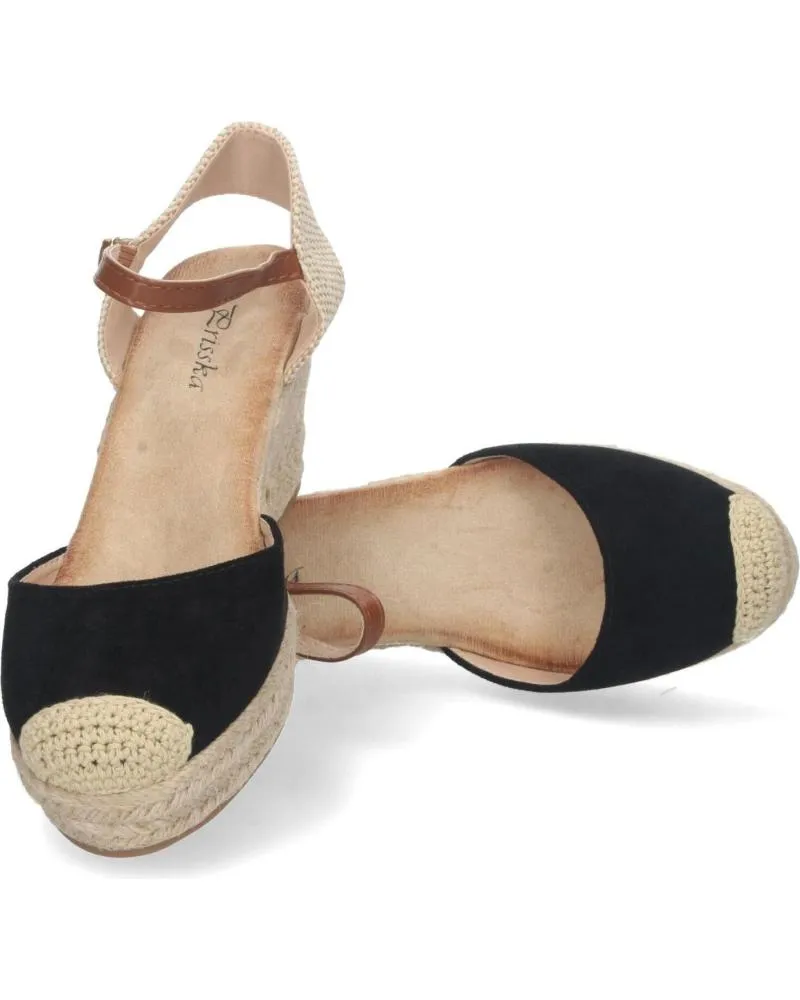 Sandalias PUNTOSALAO  de Mujer SANDALIA DE CUNA MEDIA EN YUTE MUJER COLOR NEGRO  VARIOS COLORES