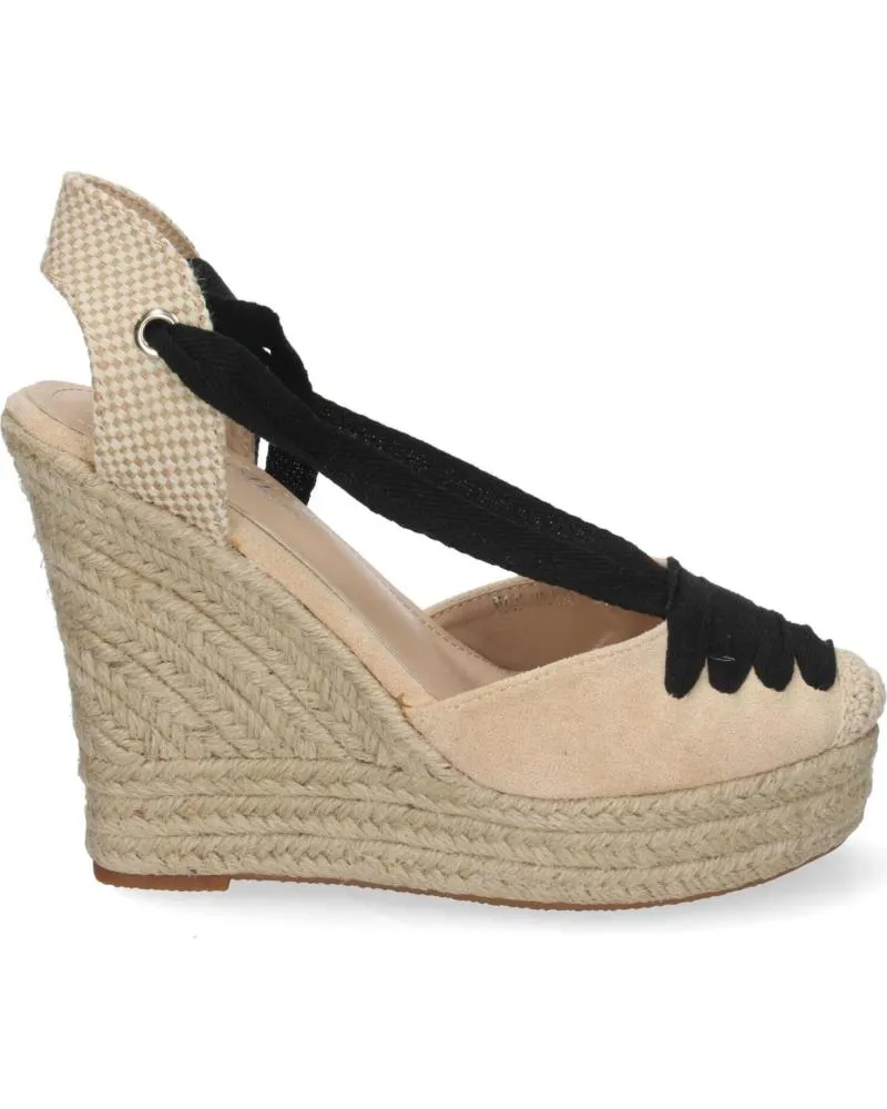 Sandalias PUNTOSALAO  de Mujer SANDALIAS CUNA ALTA MUJER LAZOS COLOR NEGRO  VARIOS COLORES