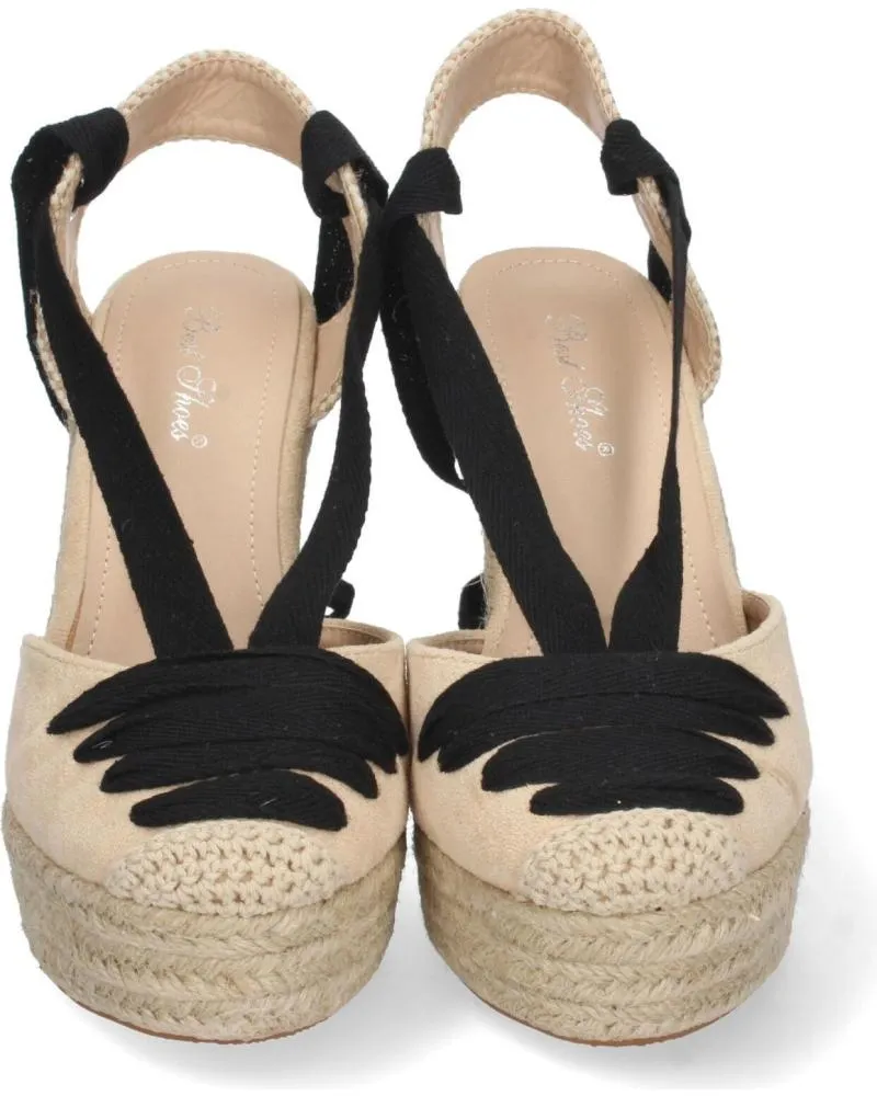 Sandalias PUNTOSALAO  de Mujer SANDALIAS CUNA ALTA MUJER LAZOS COLOR NEGRO  VARIOS COLORES