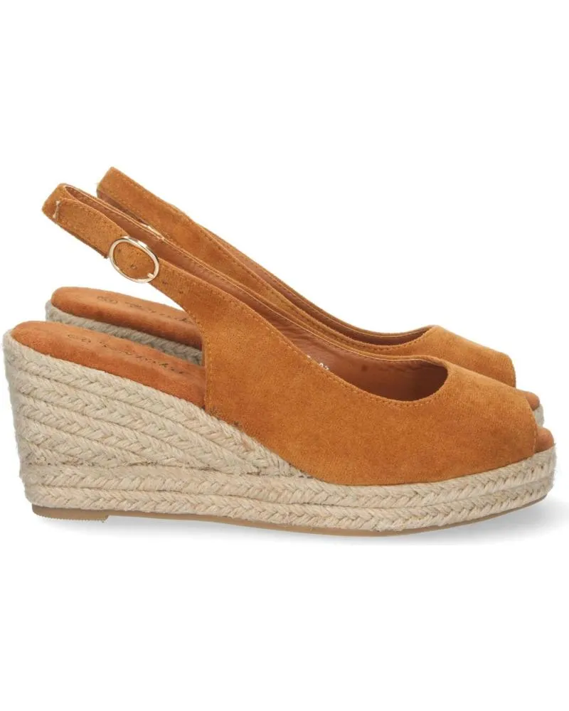 Sandalias PUNTOSALAO  de Mujer SANDALIAS CUNA MEDIA YUTE Y TALON DESCUBIERTO MUJER CAMEL  VARIOS COLORES