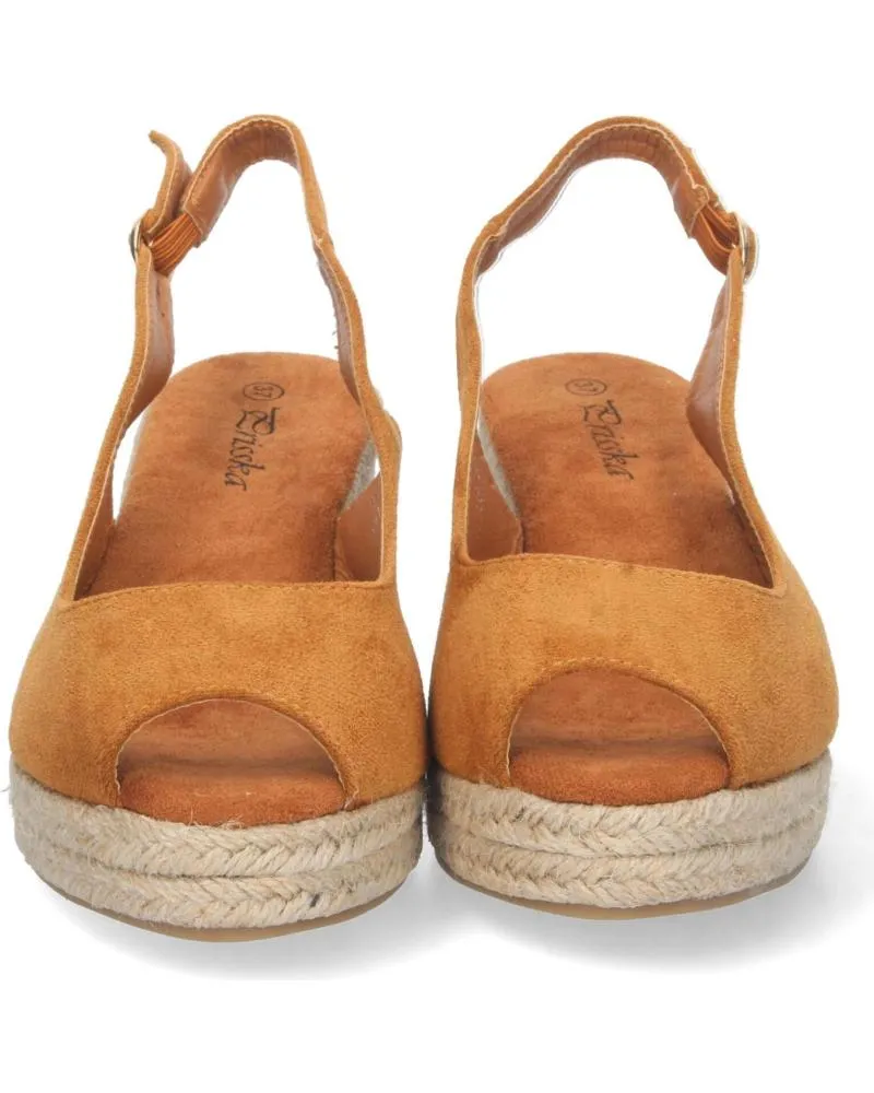 Sandalias PUNTOSALAO  de Mujer SANDALIAS CUNA MEDIA YUTE Y TALON DESCUBIERTO MUJER CAMEL  VARIOS COLORES