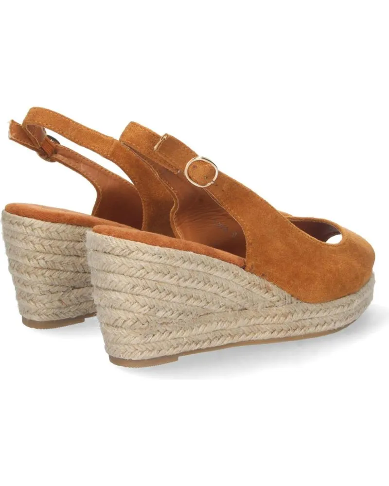 Sandalias PUNTOSALAO  de Mujer SANDALIAS CUNA MEDIA YUTE Y TALON DESCUBIERTO MUJER CAMEL  VARIOS COLORES