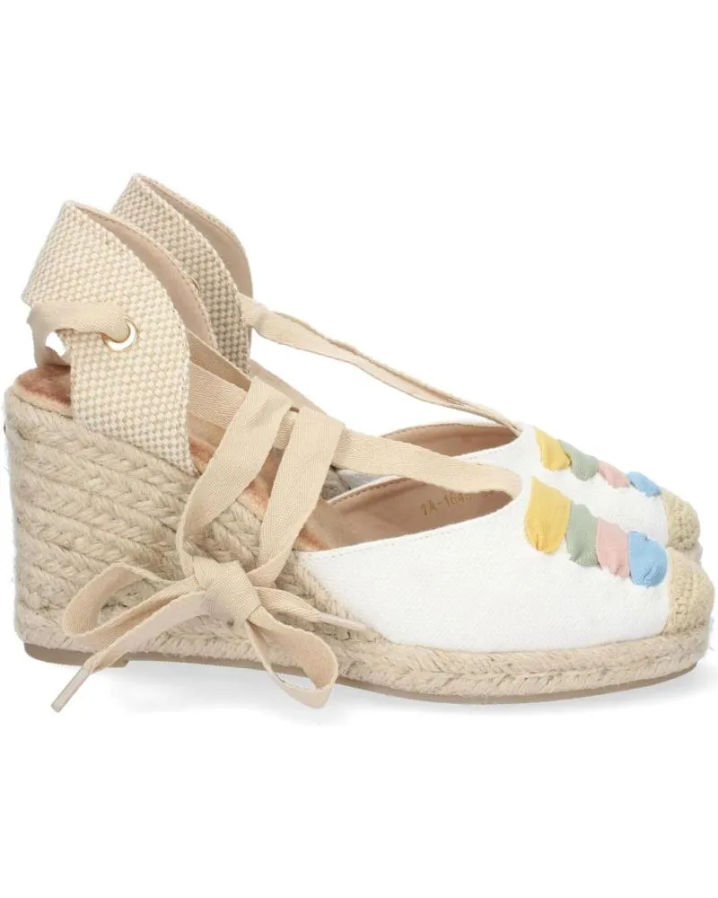 Sandalias PUNTOSALAO  de Mujer SANDALIAS DE CUNA MEDIA EN YUTE CIERRE LAZOS MUJER COLORES  VARIOS COLORES