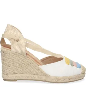 Sandalias PUNTOSALAO  de Mujer SANDALIAS DE CUNA MEDIA EN YUTE CIERRE LAZOS MUJER COLORES  VARIOS COLORES