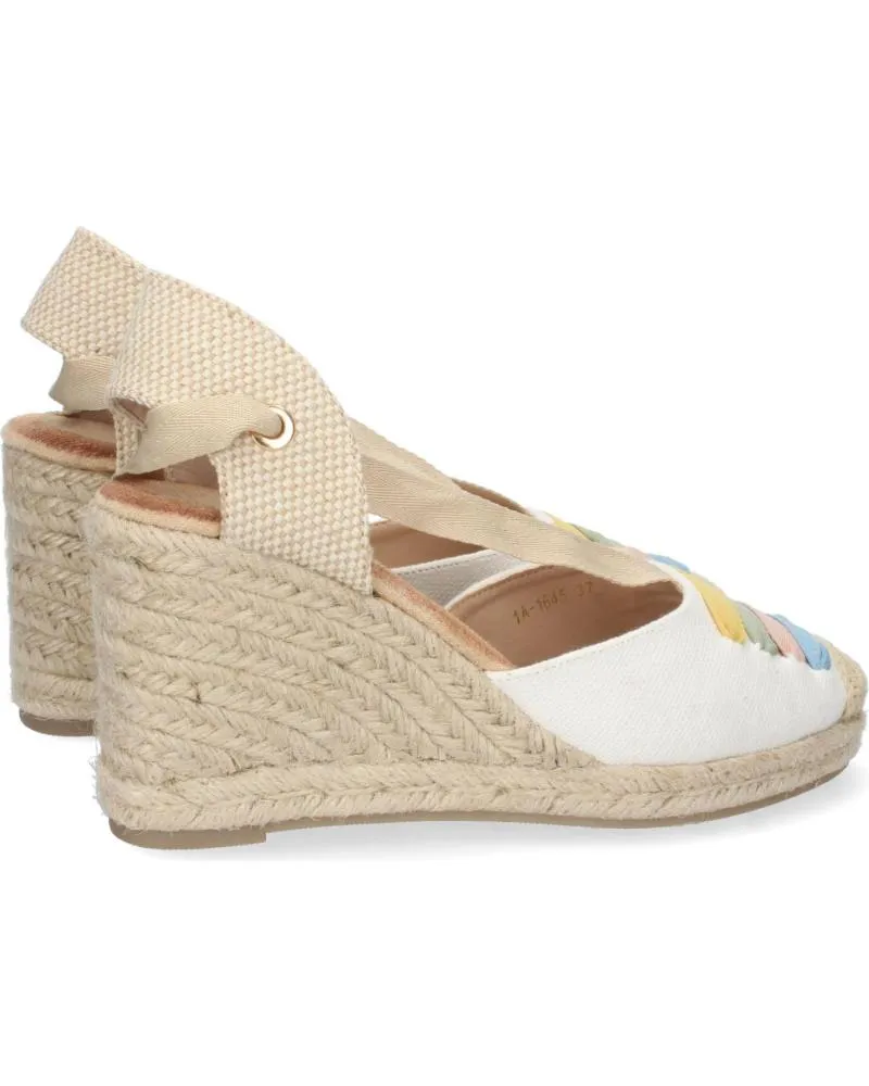 Sandalias PUNTOSALAO  de Mujer SANDALIAS DE CUNA MEDIA EN YUTE CIERRE LAZOS MUJER COLORES  VARIOS COLORES