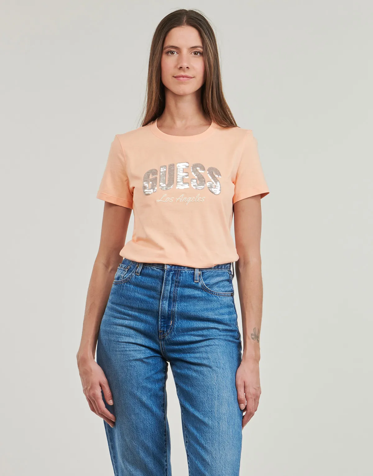 SEQUINS LOGO TEE