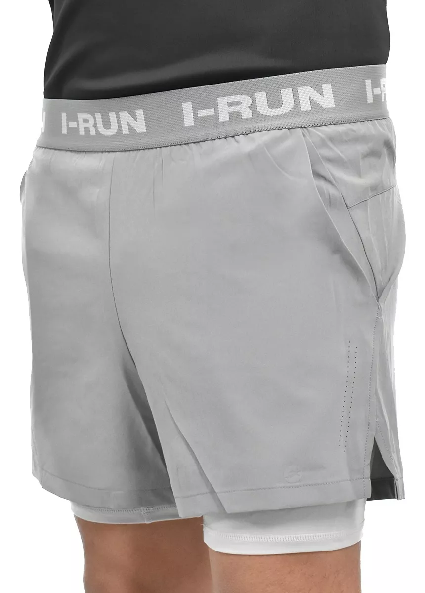 Short Deportivo Hombre Calza De Compresiòn Importado I-run 