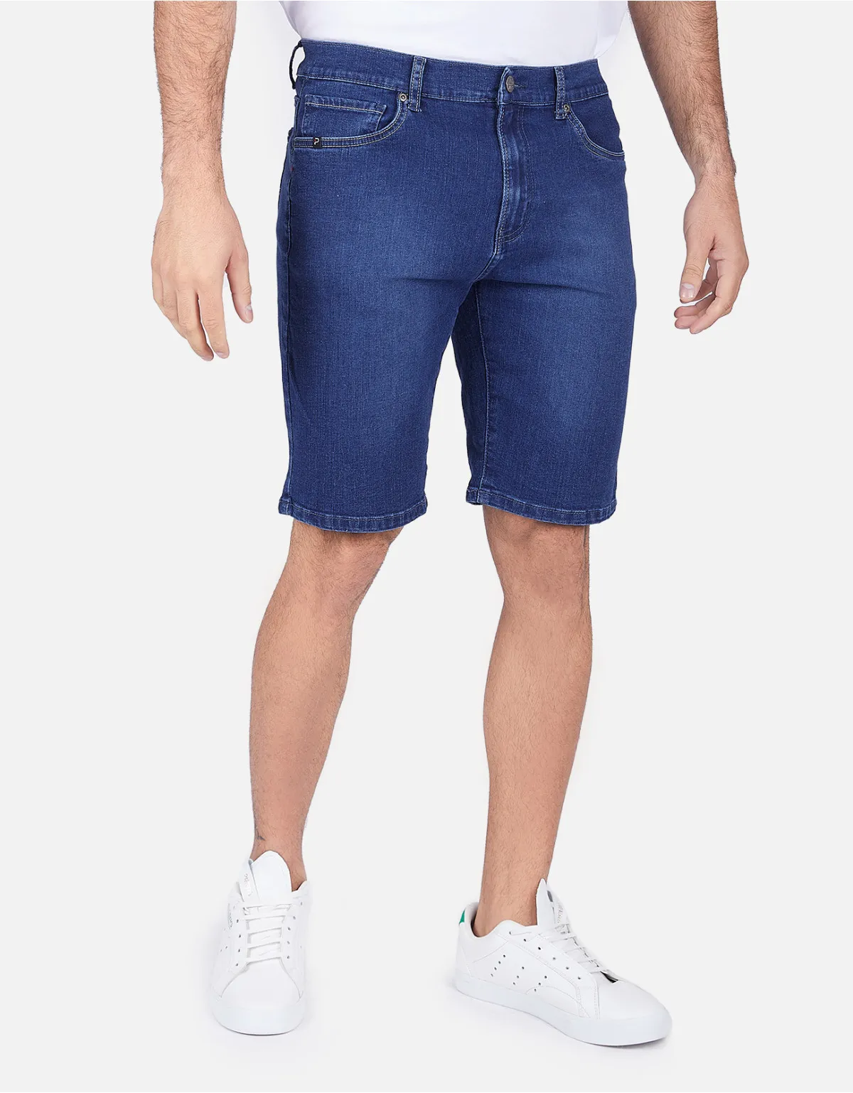 Short jean regular fit azul