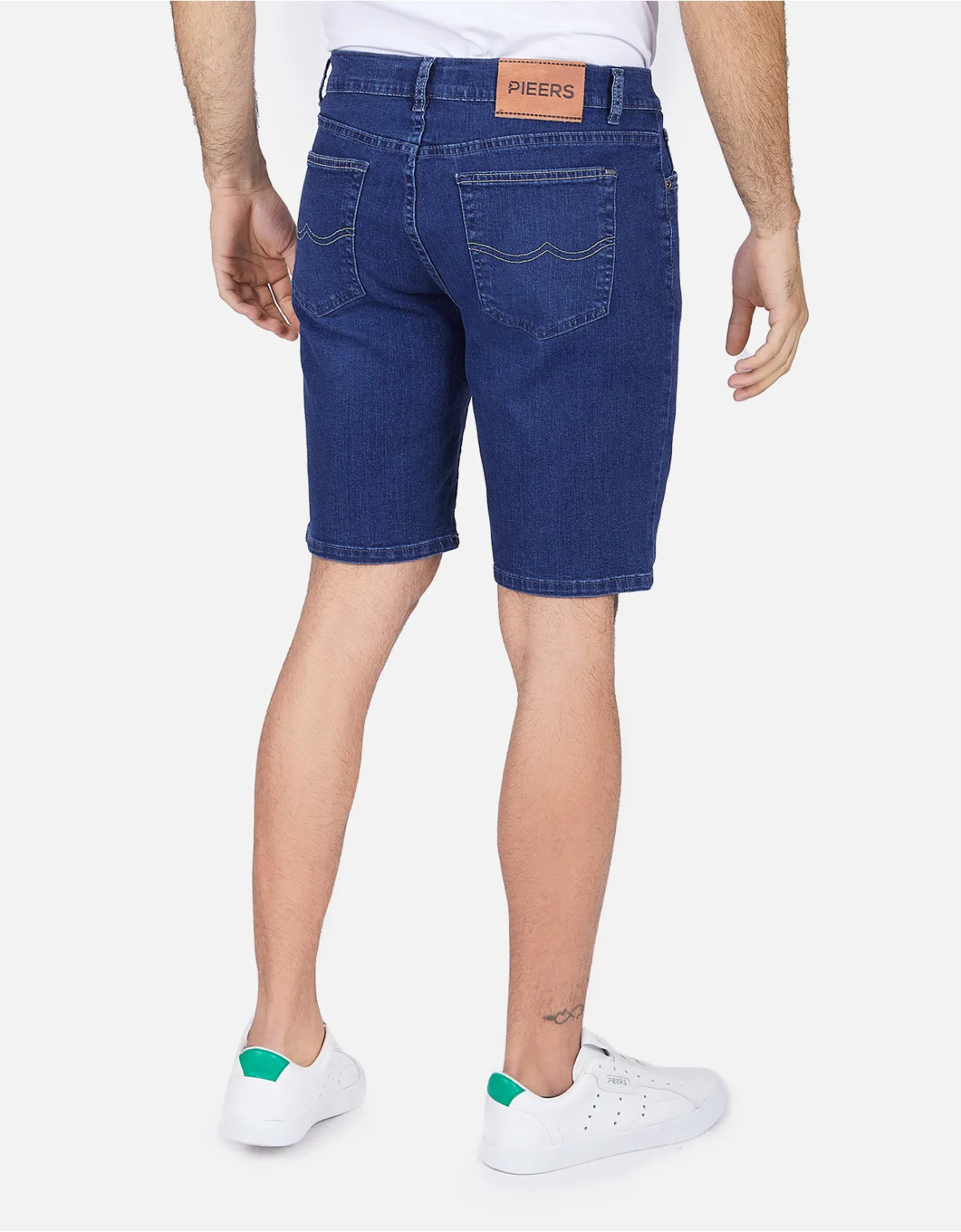 Short jean regular fit azul