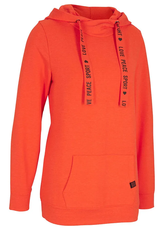 Suave sudadera de viscosa naranja sanguina