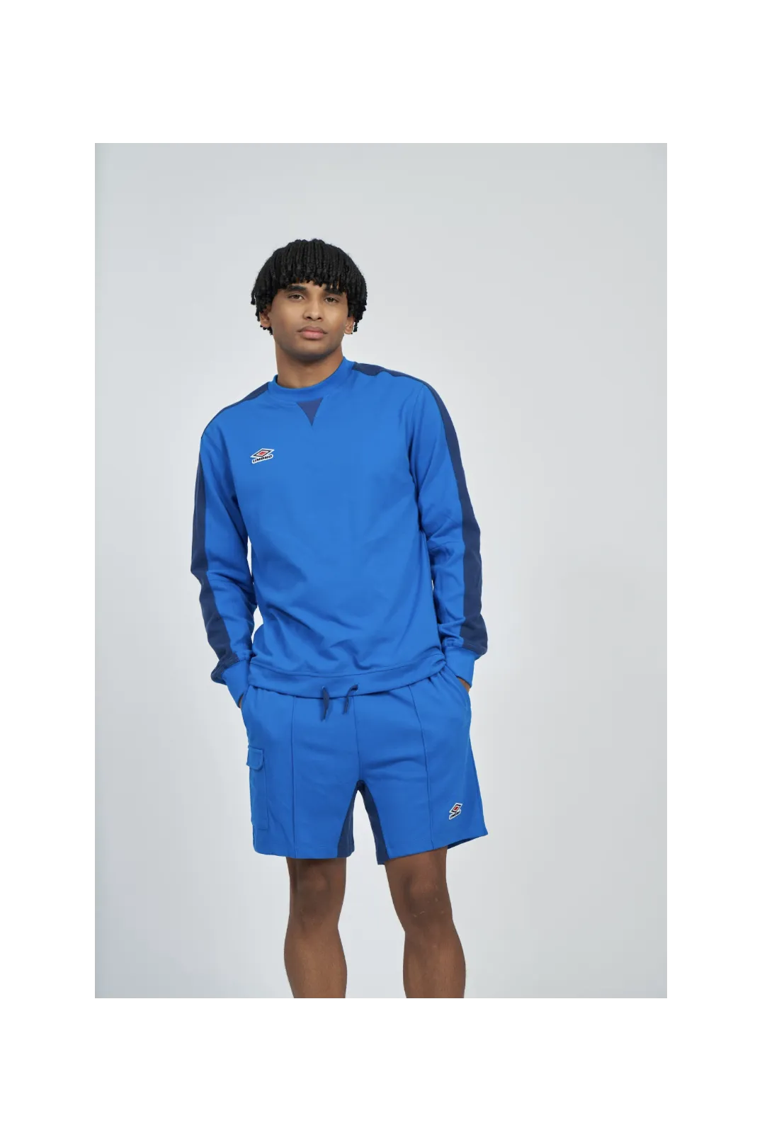 Sudadera Umbro Panelled Regal Blue / Estate Blue