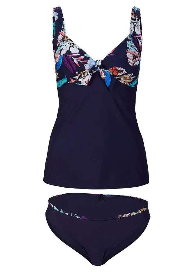 Tankini (2 piezas) Azul de flores