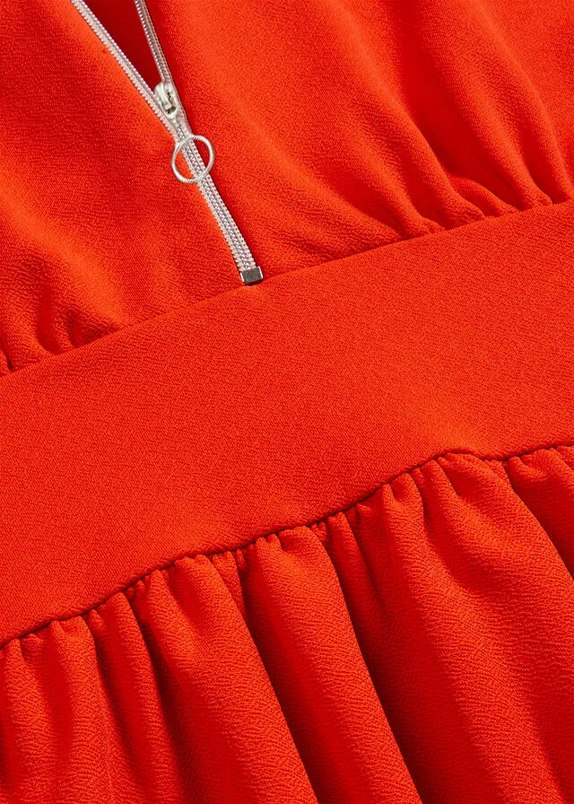 Vestido de punto naranja sangre