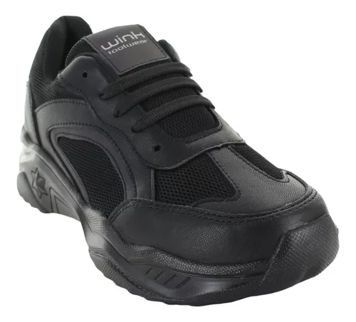 Wink Tenis Atletico Gym Correr Reflejante Negro Mujer 77818