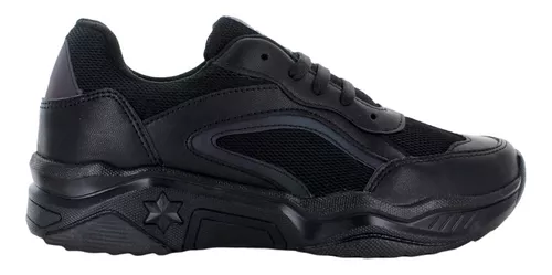 Wink Tenis Atletico Gym Correr Reflejante Negro Mujer 77818