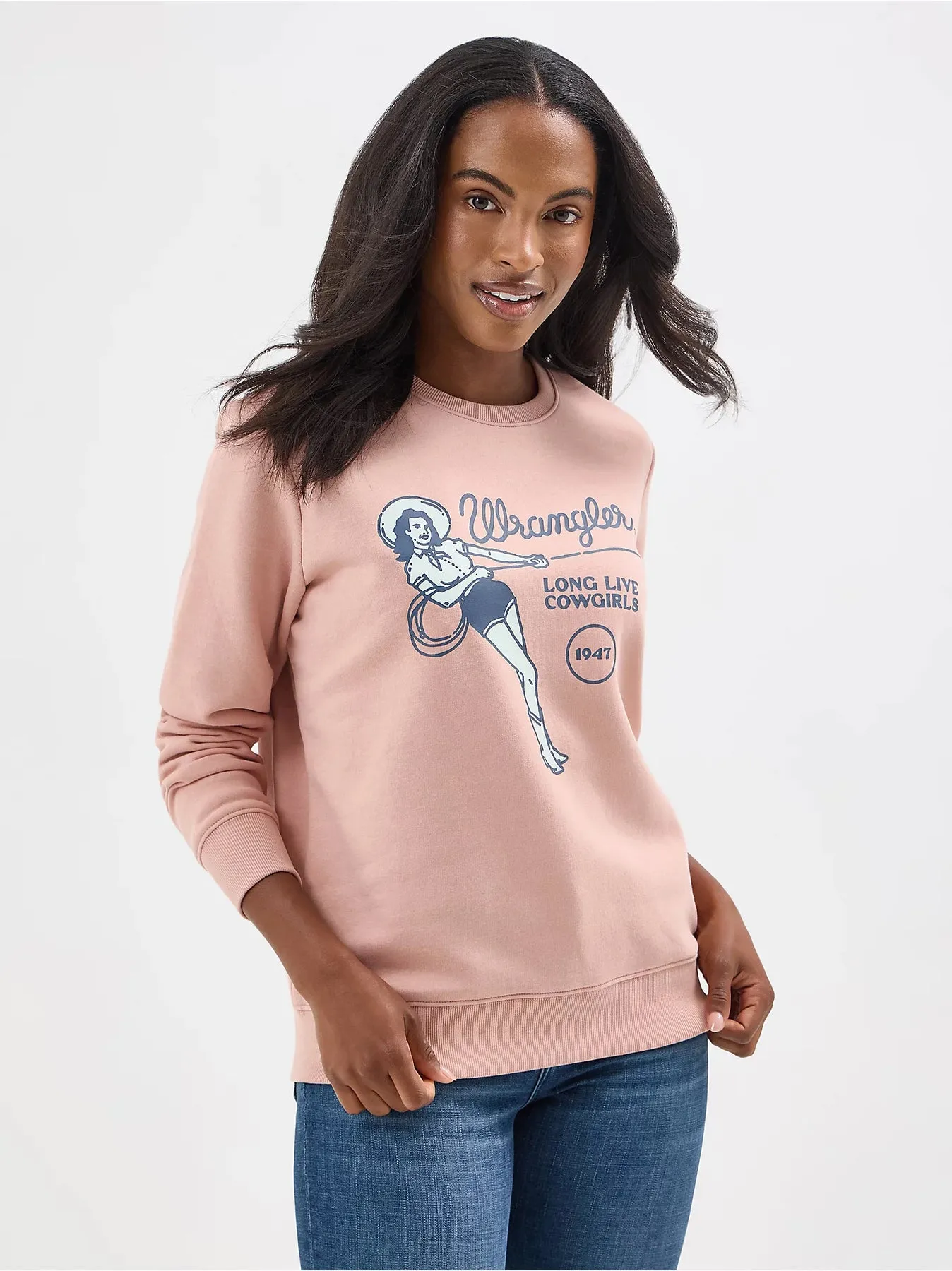 Women's Wrangler Misty Rose Crew Pullover-