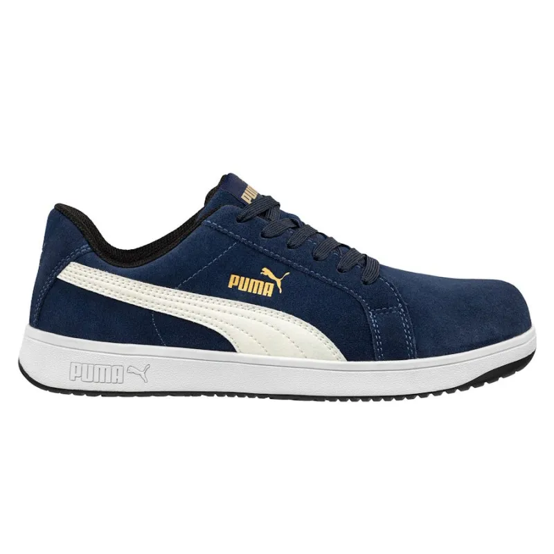 ZAPATILLA PUMA ICONIC SUEDE NAVY LOW 640020