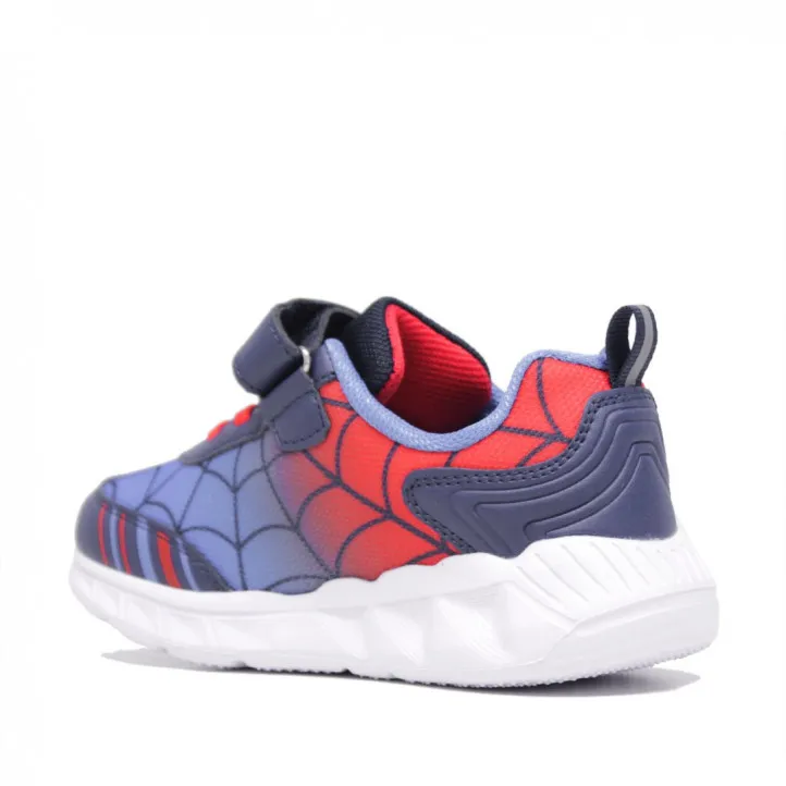 Zapatillas deporte azules con spiderman con luces