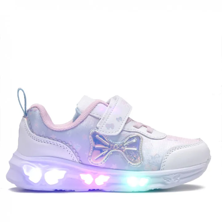 Zapatillas deporte blancas con lazo y luces