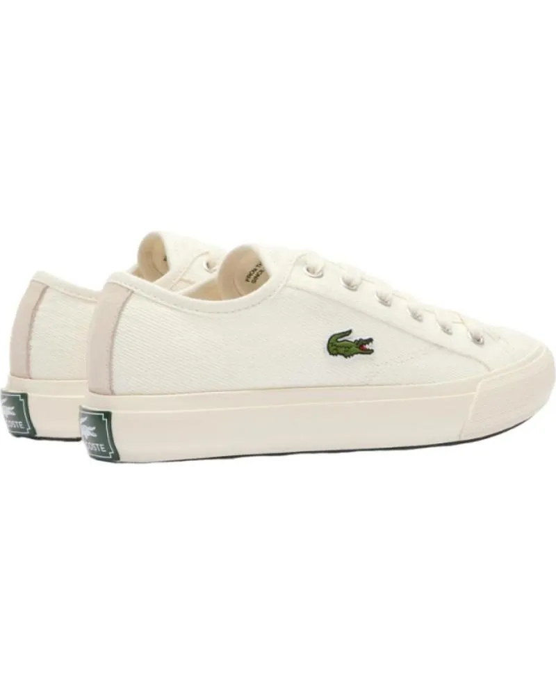 Zapatillas deporte de Mujer LACOSTE BACKCOURT CANVAS BLANCO