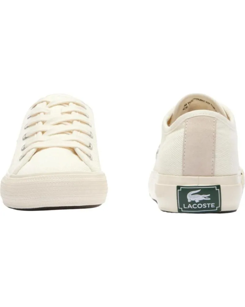 Zapatillas deporte de Mujer LACOSTE BACKCOURT CANVAS BLANCO