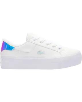 Zapatillas deporte de Mujer LACOSTE ZIANE PLATFORM EN PIEL BLANCO