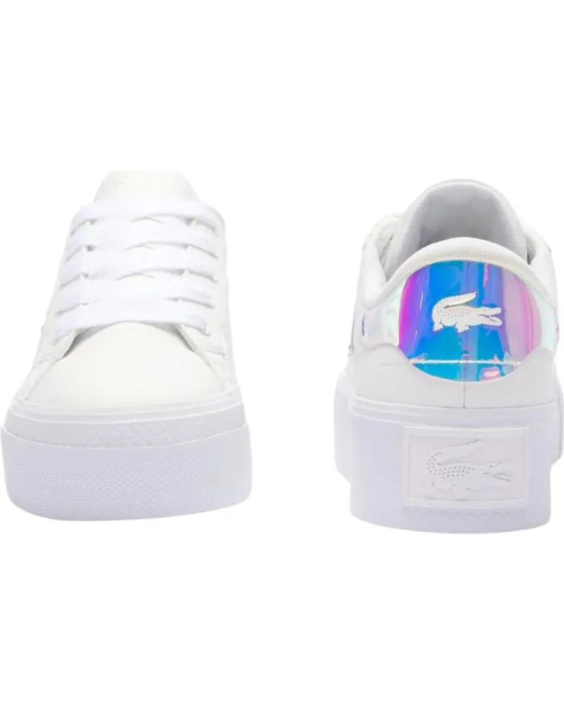 Zapatillas deporte de Mujer LACOSTE ZIANE PLATFORM EN PIEL BLANCO