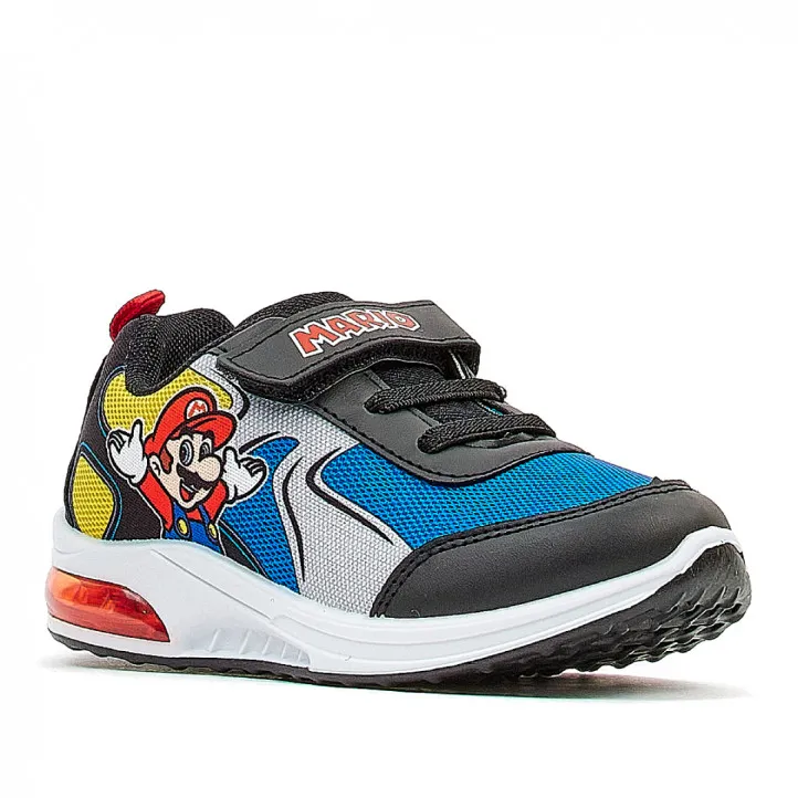 Zapatillas deporte Leomil super mario bros azules y negras