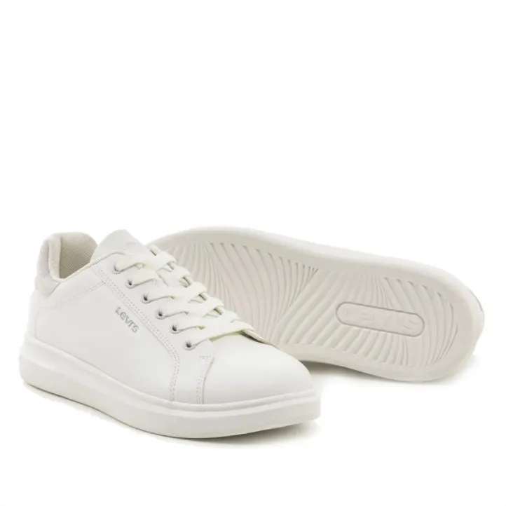 Zapatillas Levi's ellis brillante blancas