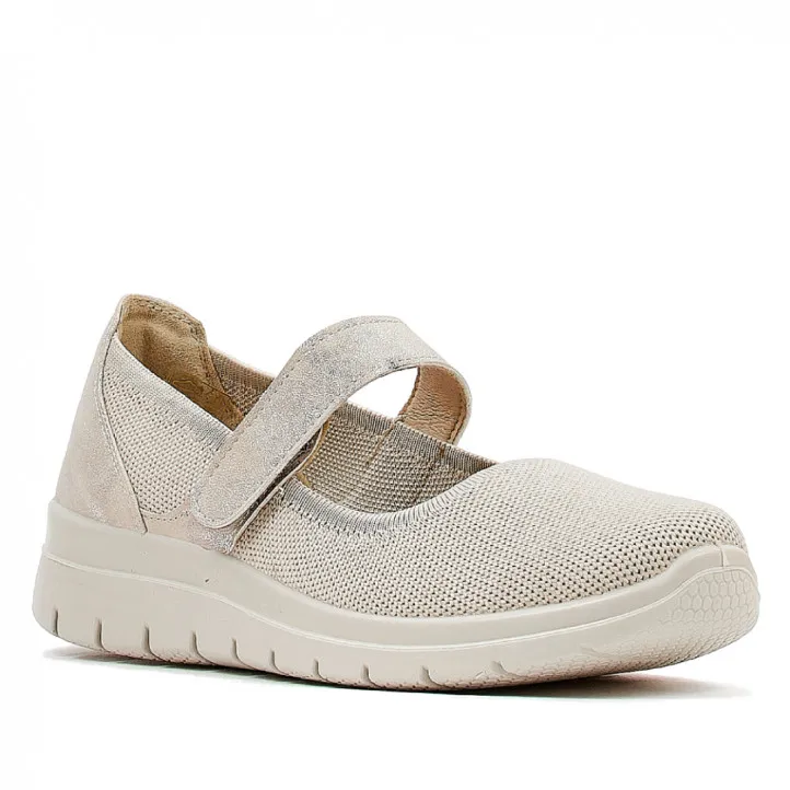 Zapatillas urban Vicmart tipus merceditas beige