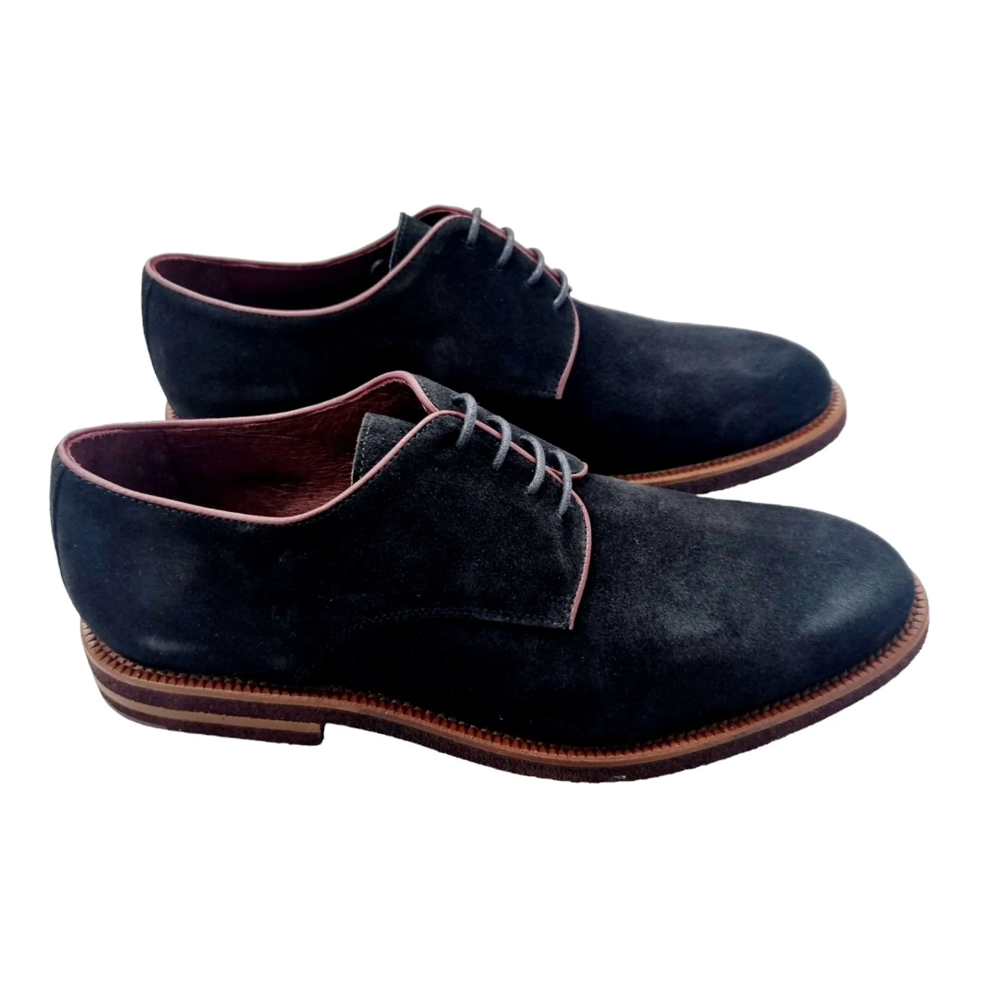 ZAPATO BLUCHER ANTE HOMBRE CHOPO 1991 NEGRO